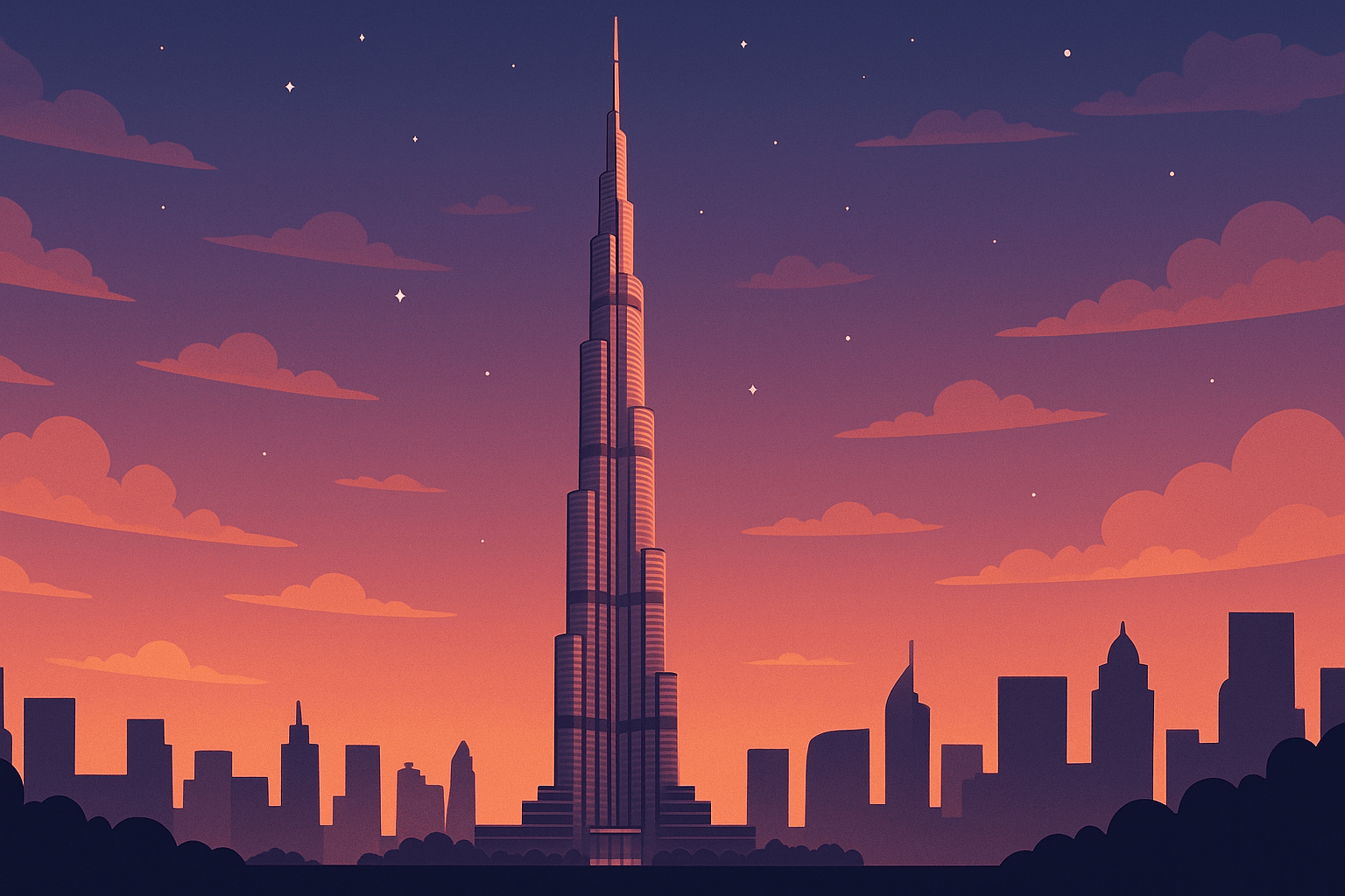 Dubai Skyline - Burj Khalifa, Symbolizing Luxury Events with Eventopic